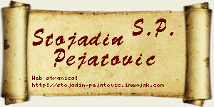 Stojadin Pejatović vizit kartica